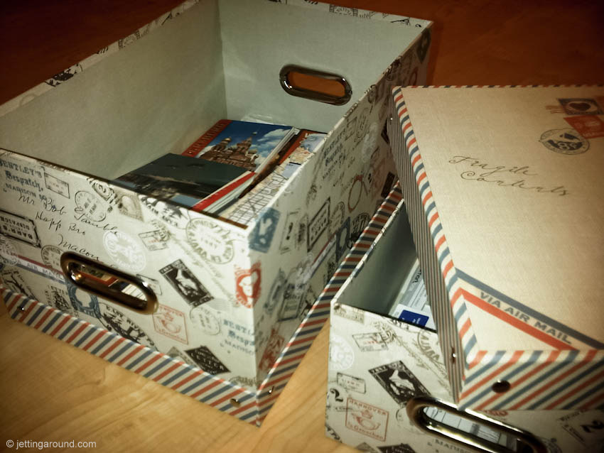 Organizing trip souvenirs think inside the box